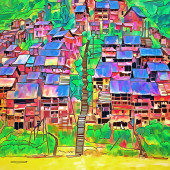 Colorful village